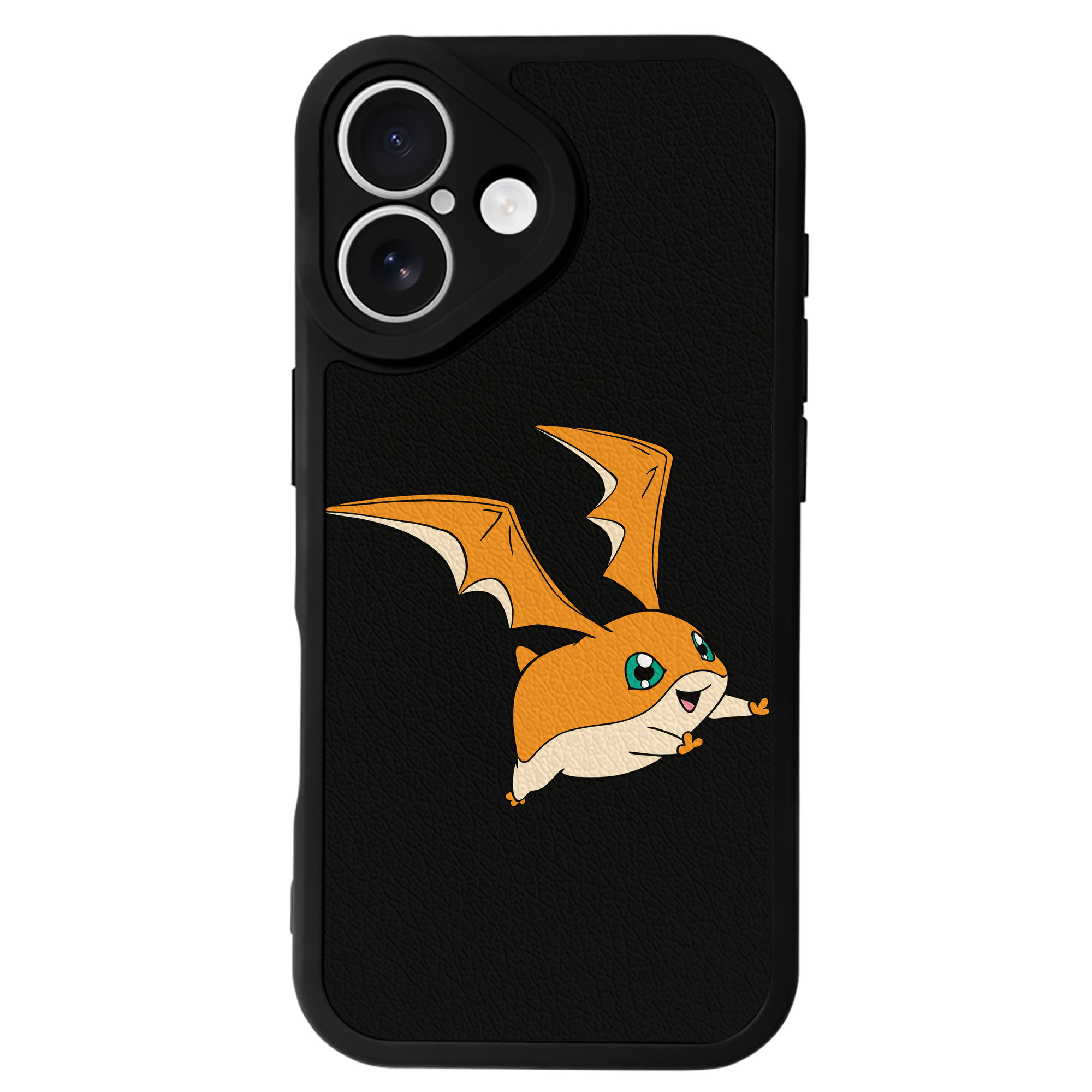 （画像用） Digimon デジタルモンスター/デジモン 【iPhone 16シリーズ対応】シリコンスマホケース（レザー調） 材質：シリコン